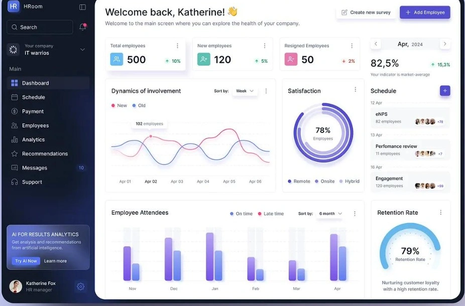 ReachSkyline HR Dashboard Preview